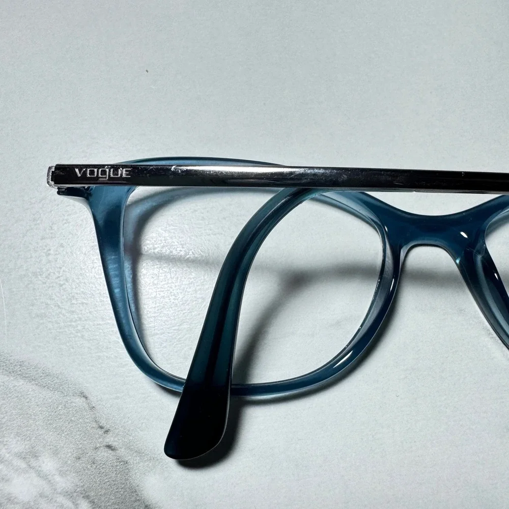 Vogue VO 5152 2534 Blue Silver Cat Eye Eyeglasses Frames 50-17-140